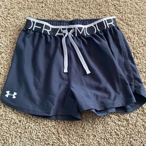 grey under armor shorts